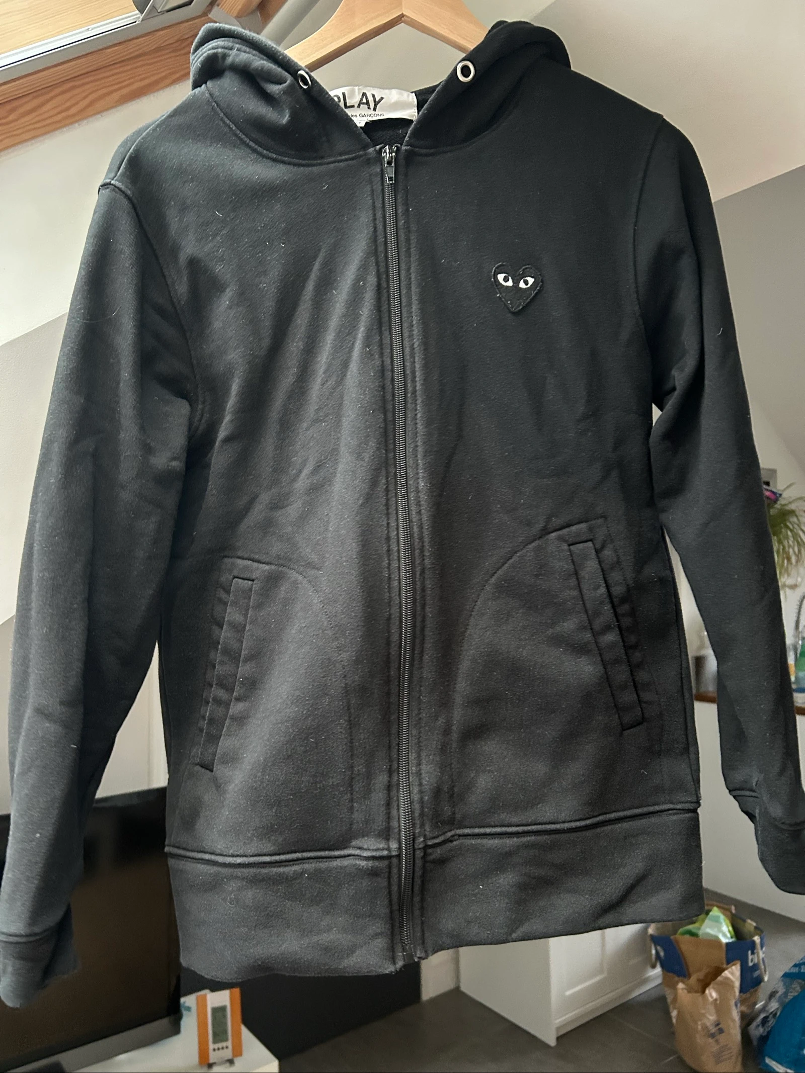 Pull zipé comme des garçons noir 